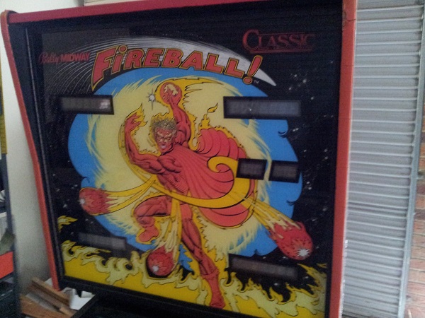 Fireball Classic backglass